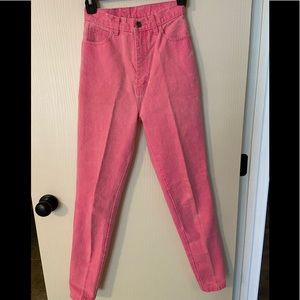 Vintage Sergio Valente Bubble Gum Pink High Waisted Jeans.  …